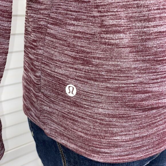 Lululemon &go City Pullover Heathered Bordeaux Drama Reflective Rulu‎ Size 4 - Picture 3 of 8